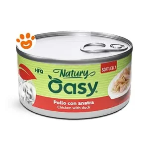 Oasy Cat Natury Soft Jelly Pollo con Anatra