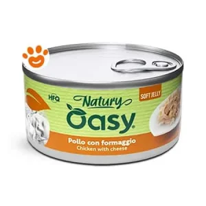 Oasy Cat Natury Soft Jelly Pollo con Formaggio