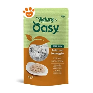 Oasy Cat Natury Soft Jelly Pollo con Formaggio