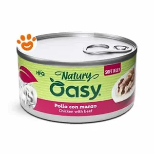 Oasy Cat Natury Soft Jelly Pollo con Manzo