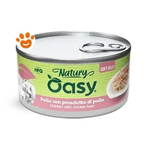 Oasy Cat Natury Soft Jelly Pollo con Prosciutto di Pollo