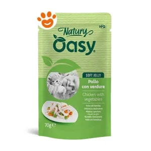 Oasy Cat Natury Soft Jelly Pollo con Verdure
