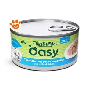 Oasy Cat Natury Soft Jelly Tonnetto con Pesce Oceanico