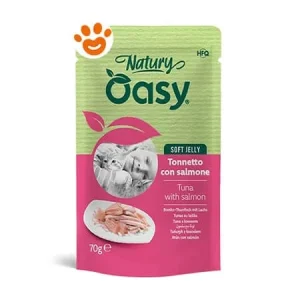 Oasy Cat Natury Soft Jelly Tonnetto con Salmone