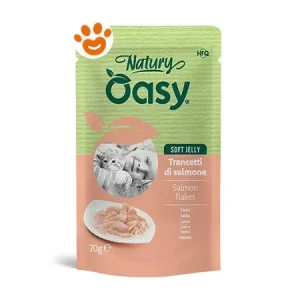 Oasy Cat Natury Soft Jelly Trancetti di Salmone
