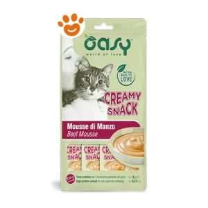 Oasy Cat Snack Creamy Mousse di Manzo