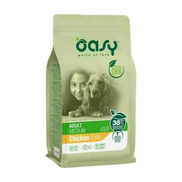 OASY DOG CROCCHETTE ADULT KG 12 MEDIUM POLLO