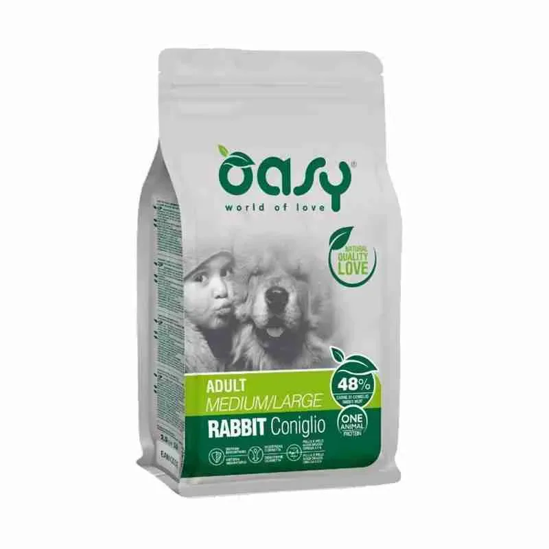 OASY DOG CROCCHETTE MONOPROTEICO ADULT KG 2,5 MEDIUM LARGE CONIGLIO