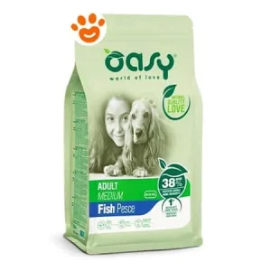 Oasy Dog Lifestage Adult Medium Pesce