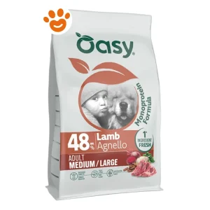 Oasy Dog Monoprotein Formula Adult Medium/Large con Agnello
