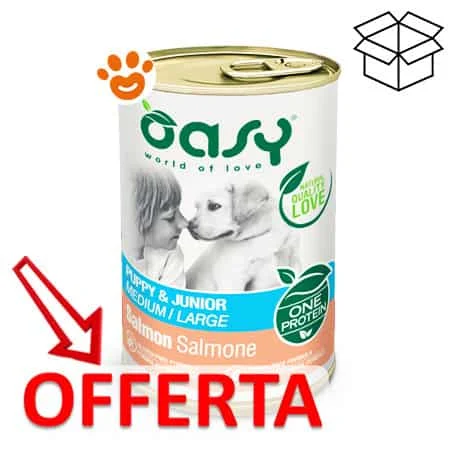 Oasy Dog One Protein Puppy e Junior Medium Large Salmone - Image 2