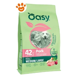 Oasy Dog Original Formula Adult Medium Large con Maiale