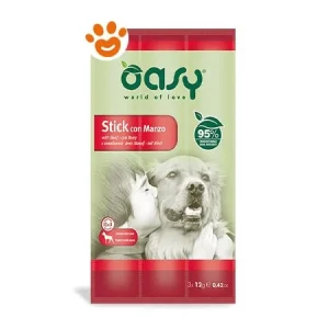 Oasy Dog Snack Stick con Manzo