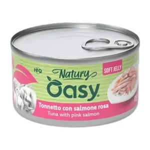 OASY Gatto Natury Broth Tonno con Salmone Rosa 85gr