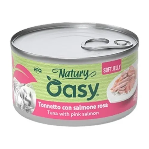 OASY Gatto Natury Broth Tonno con Salmone Rosa 85gr