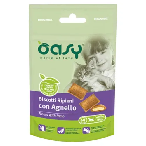 OASY Gatto Snack Crunchy con Agnello 60Gr