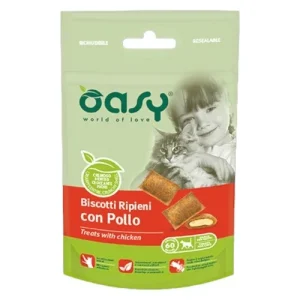 OASY Gatto Snack Crunchy con Pollo 60Gr