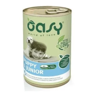 Oasy Per Cane Puppy &amp; Junior All Breeds Con Pollo Da 400G