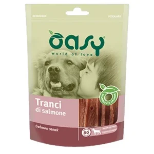 OASY Snack Cane Tranci di Salmone 100Gr
