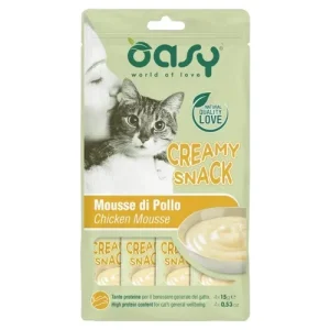 OASY Snack Gatto Creamy Mousse di Pollo 4X15gr
