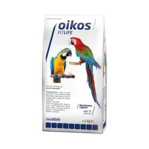 Oikos FitLife Pappagalli Alimento Completo Per Pappagalli 1,5kg