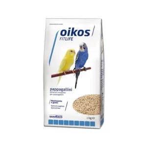 Oikos FitLife Pappagallini Alimento Completo Per Piccoli Pappagalli 1kg