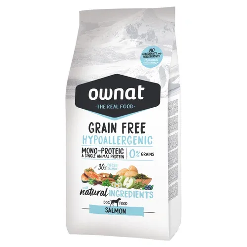 OWNAT Cane Hypoallergenic Grain Free Salmone 12Kg