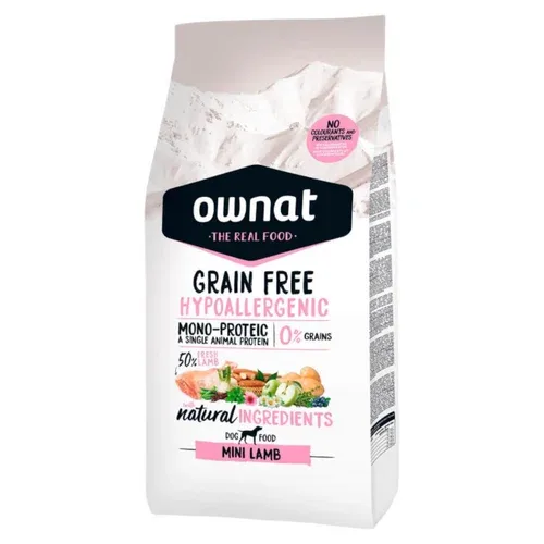 OWNAT Cane Mini Hypoallergenic Grain Free Agnello 3Kg