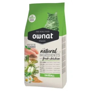 OWNAT Gatto Classic Hairball Pollo 4Kg