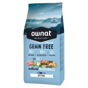 OWNAT Prime Gatto Kitten Grain Free Pollo e Tacchino 1Kg