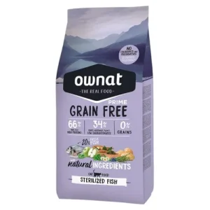 OWNAT Prime Gatto Sterilised Grain Free Pesce 3Kg