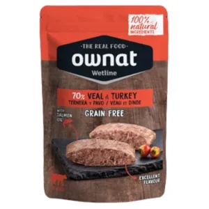 OWNAT Wetline Gatto Grain Free Vitello e Tacchino 12x85gr