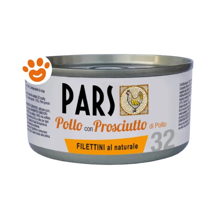 Pars Dog&Cat Filettini al Naturale Pollo con Prosciutto di Pollo 32
