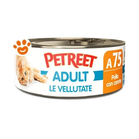 Petreet Cat Adult Le Vellutate al Pollo con Carote