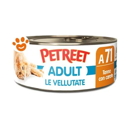 Petreet Cat Adult Le Vellutate al Tonno con Carote