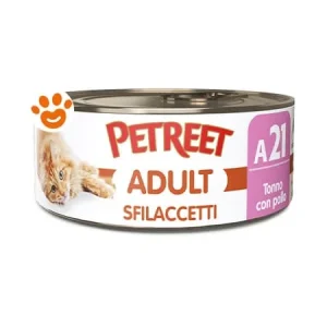 Petreet Cat Adult Sfilaccetti di Tonno e Pollo