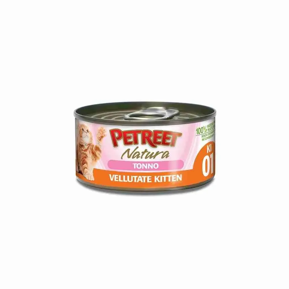 PETREET GATTO KITTEN VELLUTATE K01 TONNO gr 70