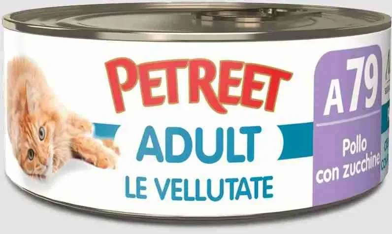 PETREET NATURA GATTO ADULTO VELLUTATE A79 POLLO CON ZUCCHINE gr 70