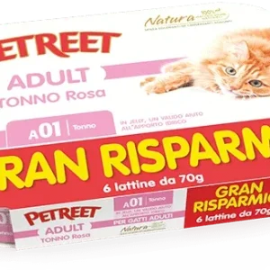 Petreet Natura Multipack 70Gx6 Cibo Unmido Per Gatti