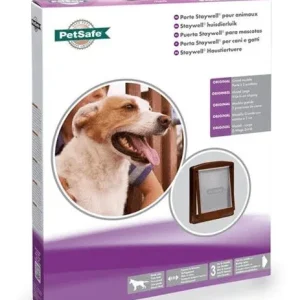 PetSafe Porta per Animali a 2 Direzioni 775 Grande 35,6x30,5 cm Marrone per Cani