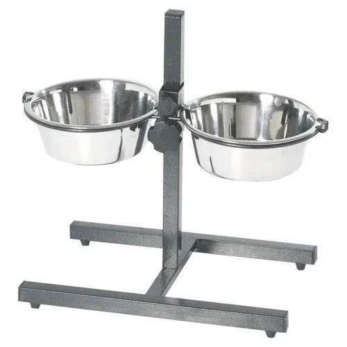 Piedistallo Con Due Ciotole 21 Cm