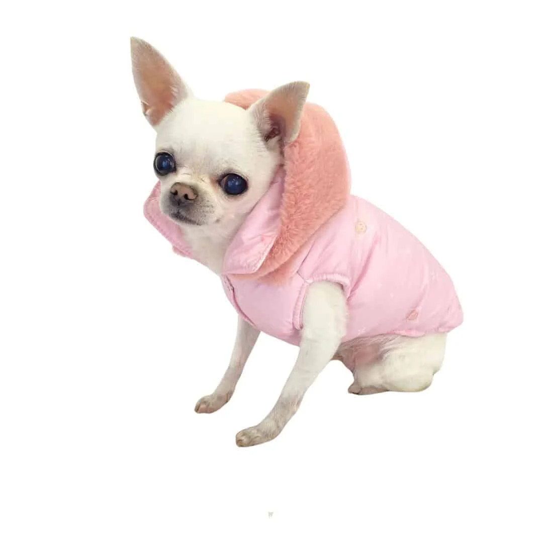 Piumino Monogram Teddy Pink - Image 2