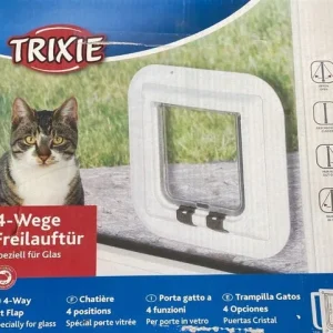 Porta Gatto in Vetro Bianca
