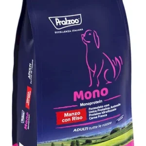 PRALZOO Cane Monoproteico Adulti Manzo con Riso 10Kg