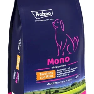 PRALZOO Cane Monoproteico Adulti Tacchino con Riso 2Kg