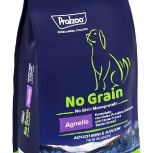 PRALZOO Cane No Grain Adulti Mini e Junior Agnello 2Kg