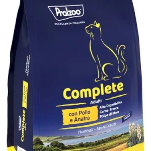 PRALZOO Gatto Complete Adulti Hairball Sterilized con Pollo e Anatra 1,5Kg