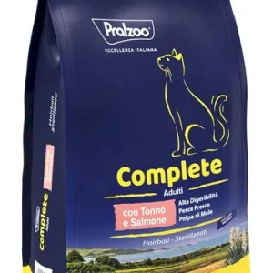 PRALZOO Gatto Complete Adulti Hairball Sterilized con Tonno e Salmone 1,5Kg