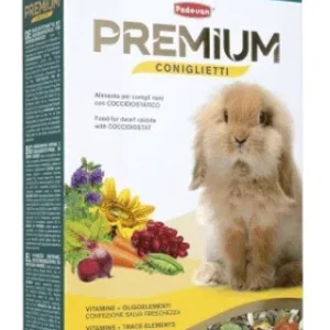 PREMIUM CONIGLIETTI Mangime composto, con coccidiostatico, per conigli nani