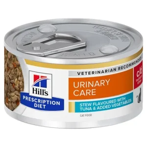 Prescription Diet Cat C/D Multicare Stress Urinary Care Spezzatino Con Tonno E Verdure 82gMultipack 24 Pezzi
